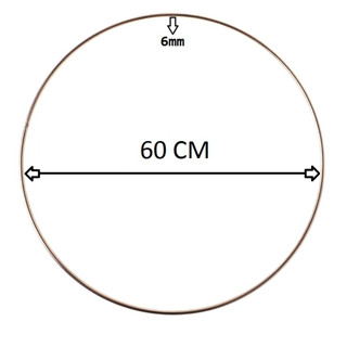 Argola Aro de Metal 60cm de Diâmetro