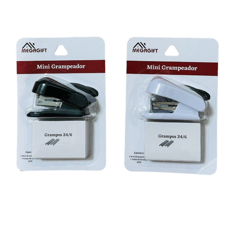 Mini Grampeador Com 24/6 Grampos Mini Grampeador Com 24/6 Grampos