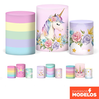 Capa de Cilindro Festa Unicórnio Veste Fácil Em Tecido Com Elástico Decoração - Diversos Modelos em Oferta na Shopee