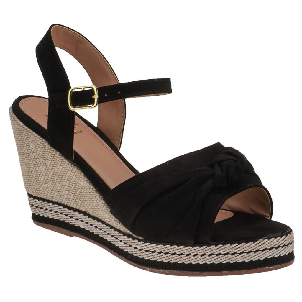 Sandália Feminina Anabela Salto Alto Plataforma Confort Promoção Envio Imediato