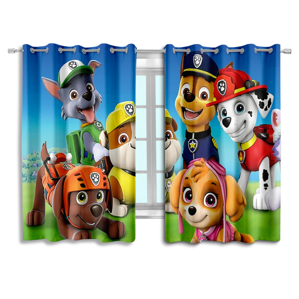 Cortina Quarto Infantil Menino 2,60 X 150cm Coleção Canina Menino Cachorro Ação em Oferta na Shopee