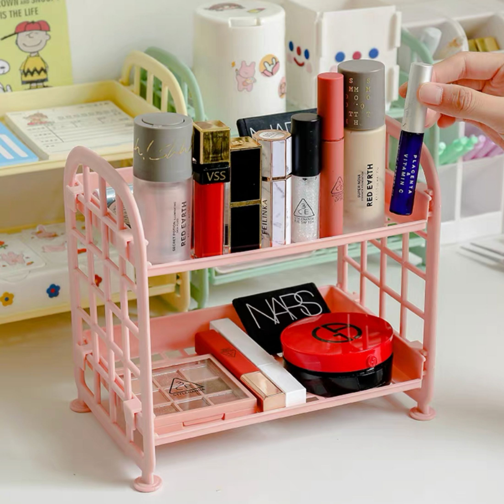 Rack De Armazenamento De Mesa Com Duas Camadas/Organizador multiuso