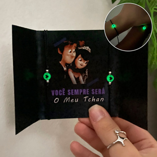 Par de Pulseiras Você é meu Tchan (Brilha no Escuro) Frente e Verso Hotel Transylvania em Oferta na Shopee