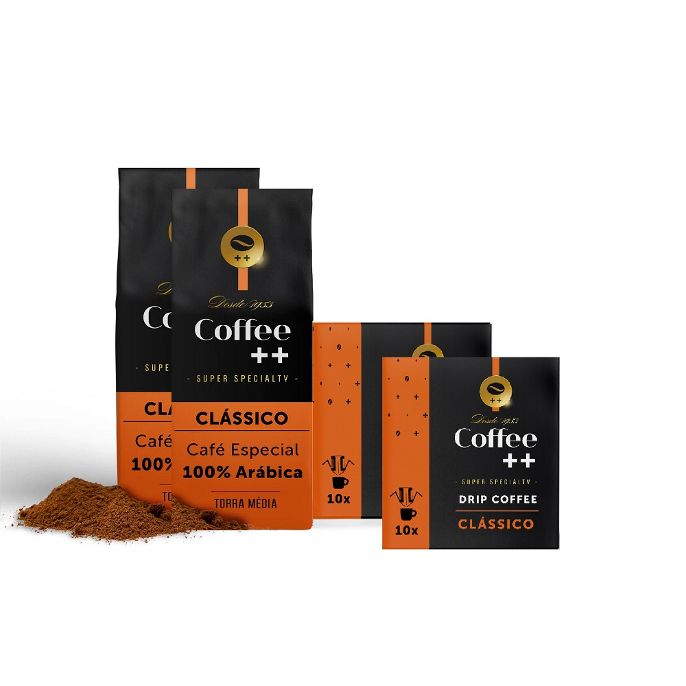 Kit Clássico 20 sachês Drip Coffee + 2 Moídos Coffee Mais em Oferta na Shopee