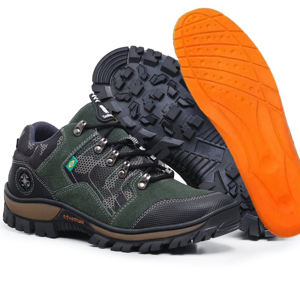 Coturno Cano Baixo Militar Camuflado Adventure Trilha Robusto Máximo Conforto Preço De Atacado