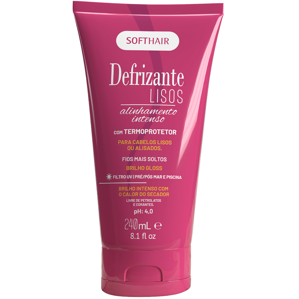 Defrizante Lisos 240ml SoftHair em Oferta na Shopee