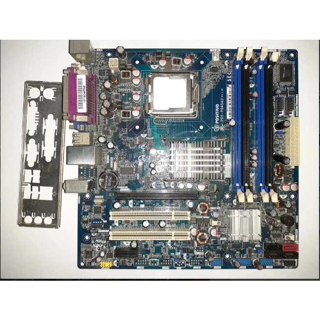 Placa Mãe Positivo Pos-pq45au Socket 775 Lga Ddr2 + cooler + processador core 2 duo  3.0 ghz