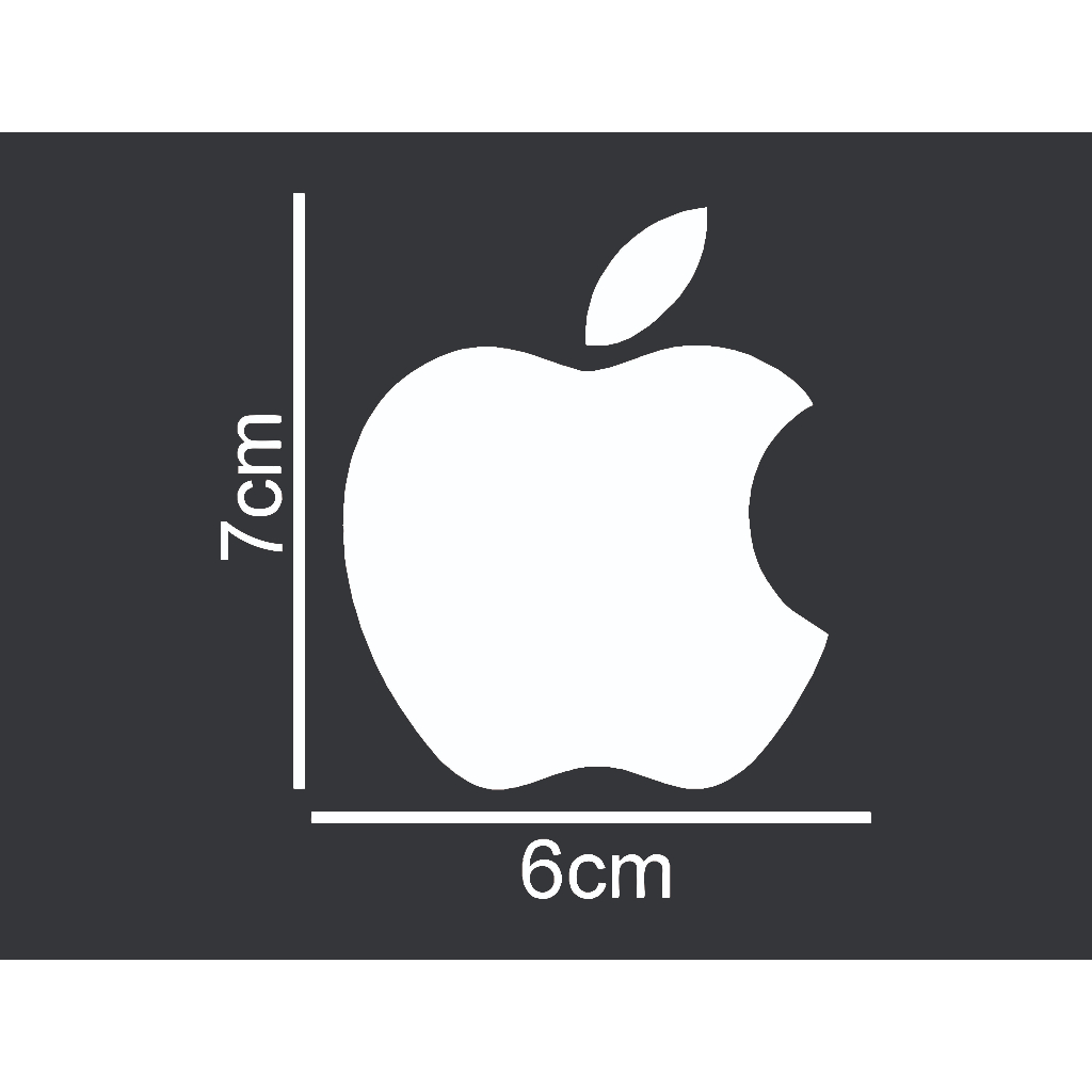 Adesivo Maça Apple Imac Iphone Ipad