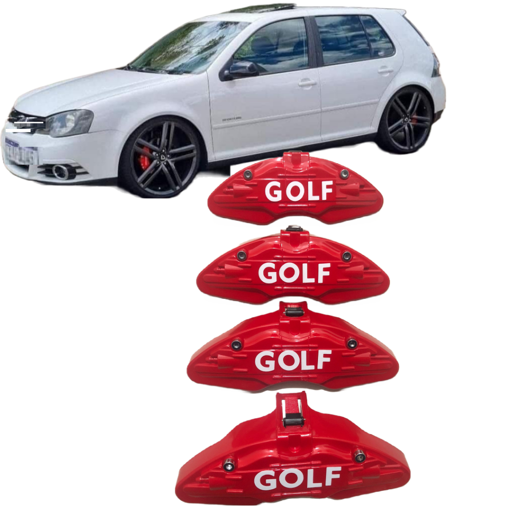 Capa Pinça Freio Golf C/Trava Todos 4 Peçs Envio Hoje