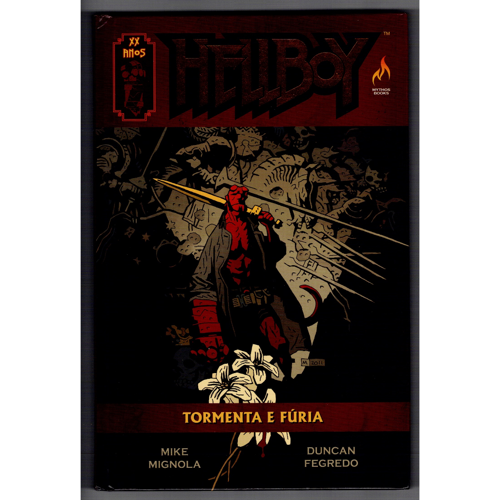 Hq Hellboy - Tormenta E Fúria - Edição de Luxo Capa Dura - Editora Mythos 2015 - Mike Mignola