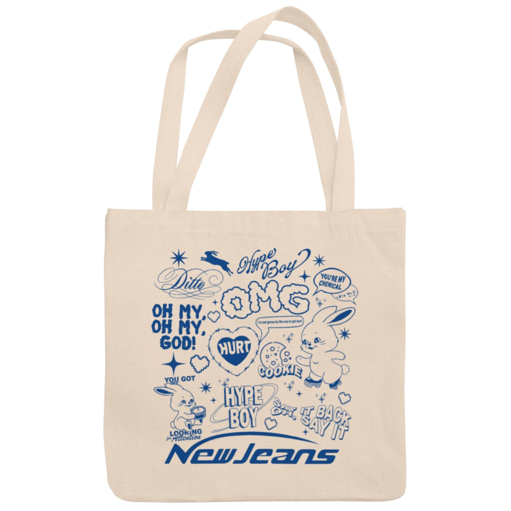 Bolsa Sacola Ecobag Com e Sem Zíper Kpop K-pop Cultura Coreana 100% Algodão em Oferta na Shopee