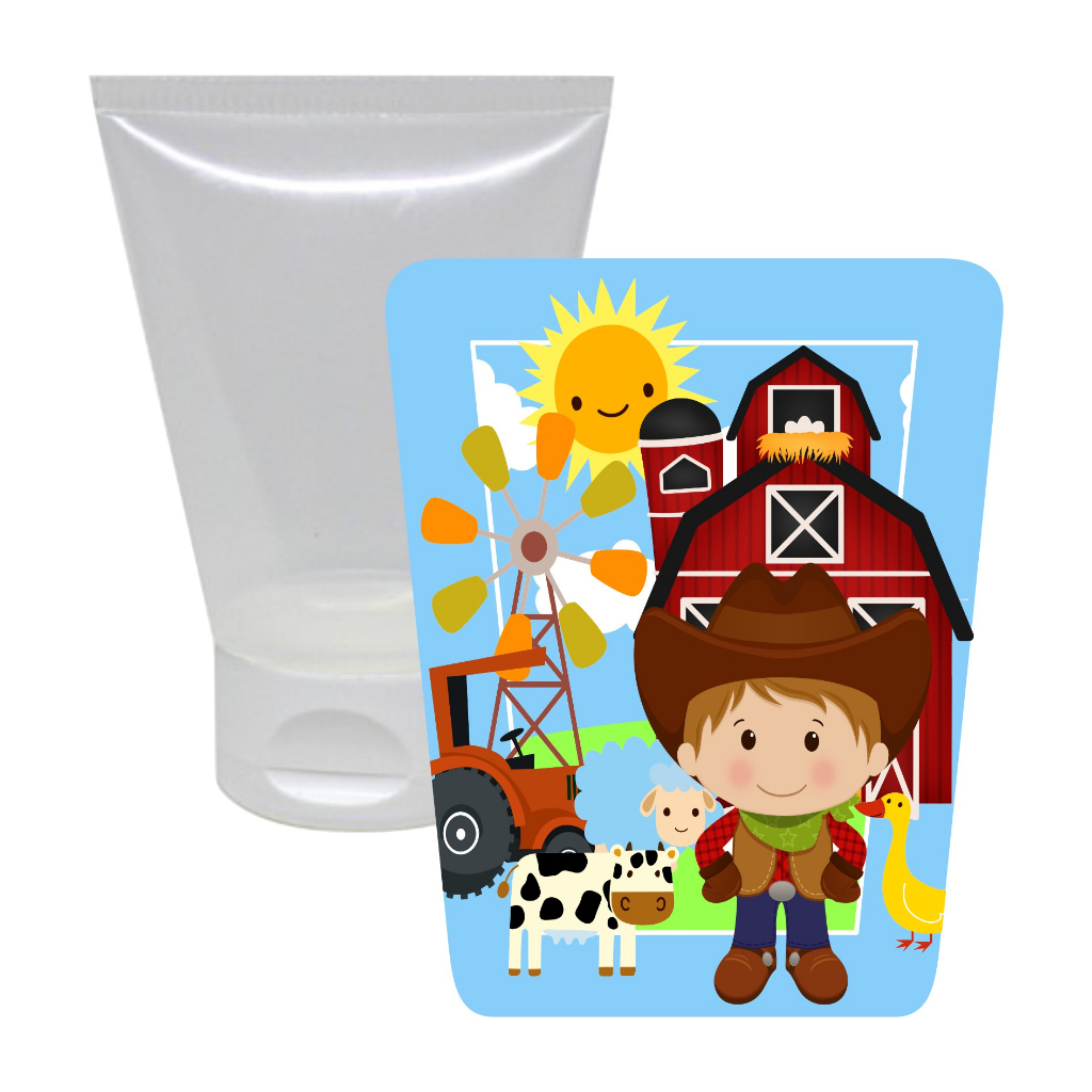 10 Adesivos para Bisnaga 30ml Fazendinha - Pronto para ser aplicado, Decoração lembrancinhas de Festa Aniversário Tema Fazendinha.