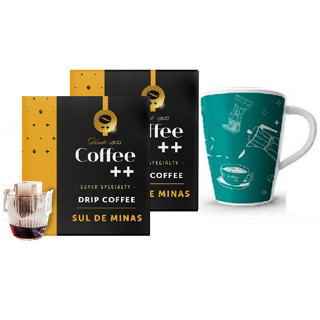 Kit SUL DE MINAS - Drip com 20 Sachês + Caneca - Coffee Mais