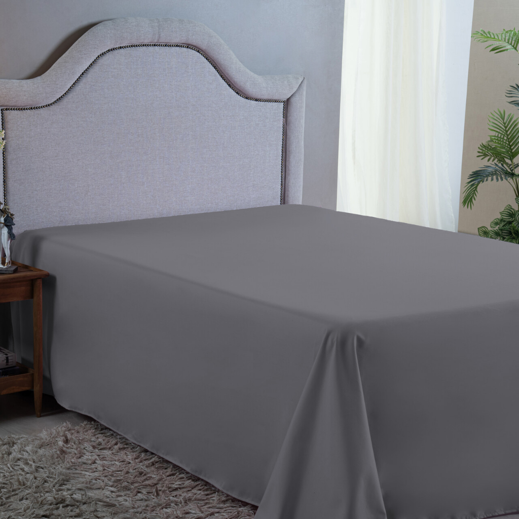 Lençol Casal Sem Elástico 400 Fios Micro Percal Aveludado Cama Box em Oferta na Shopee