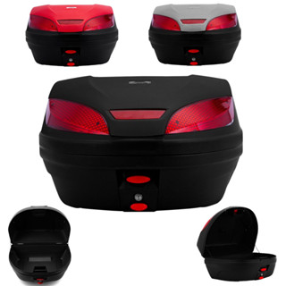 Bau Moto Pro Tork 52 Litros Smart Box 3 Top Case Para Motoboy Universal Caixa Bauleto Grande Com Base De Fixação
