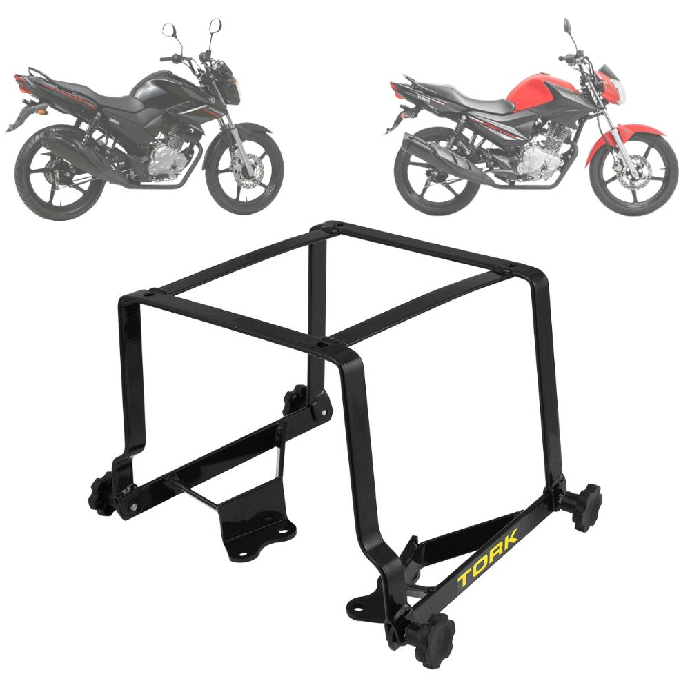 Suporte Baú 80/135L Cromo Forte Removível Fazer 150 2014/22 / Factor 150 2018/22 em Oferta na Shopee
