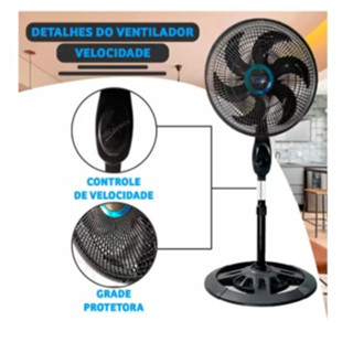 Novo ventilador de pé TYF ajuste livre de altura 47cm-127cm fábrica de fabricação independente, qualidade profissional