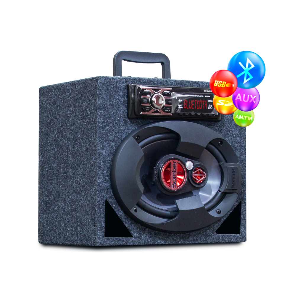 Som Bluetooth Caixa Churrasco Area de Lazer Caixinha Bluetooth Usb Pen Drive Fm Falante 6x9 Bomber em Oferta na Shopee