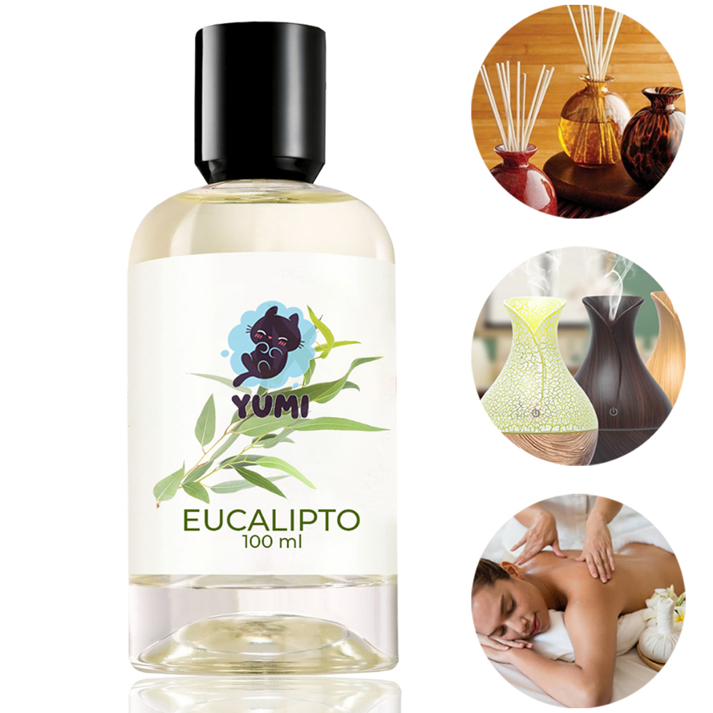 Essência Eucalipto Concentrada Forte 100Ml Para Aromatizador Difusor Palito E Umidificador Zumi