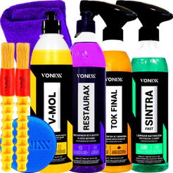 Shampoo V-Mol Cera Tok Final Restaurax Sintra Fast Pano Aplicador Vonixx Pincéis Externo Sortidos