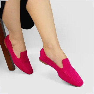 Sapato Mocassim Loafer Bico Quadrado