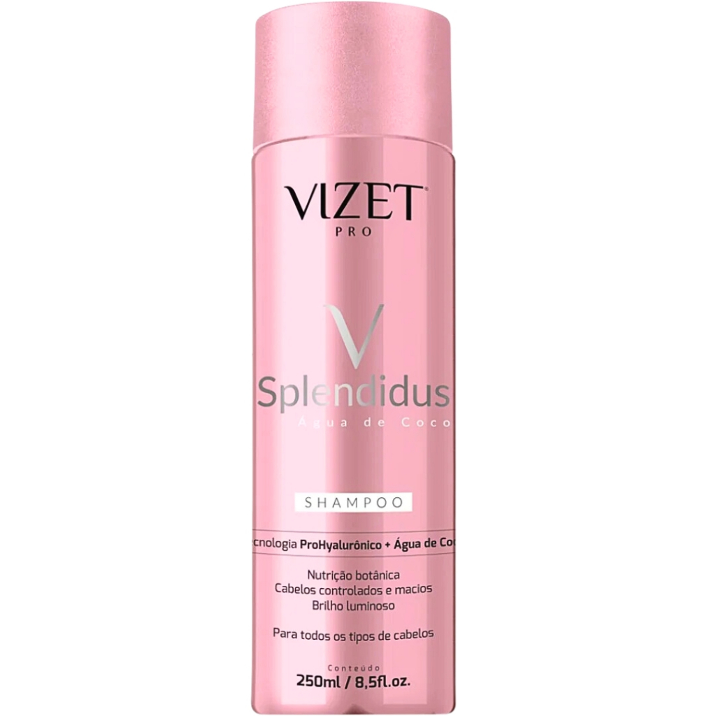 Shampoo Vizet Splendidus Água de Coco 250ml