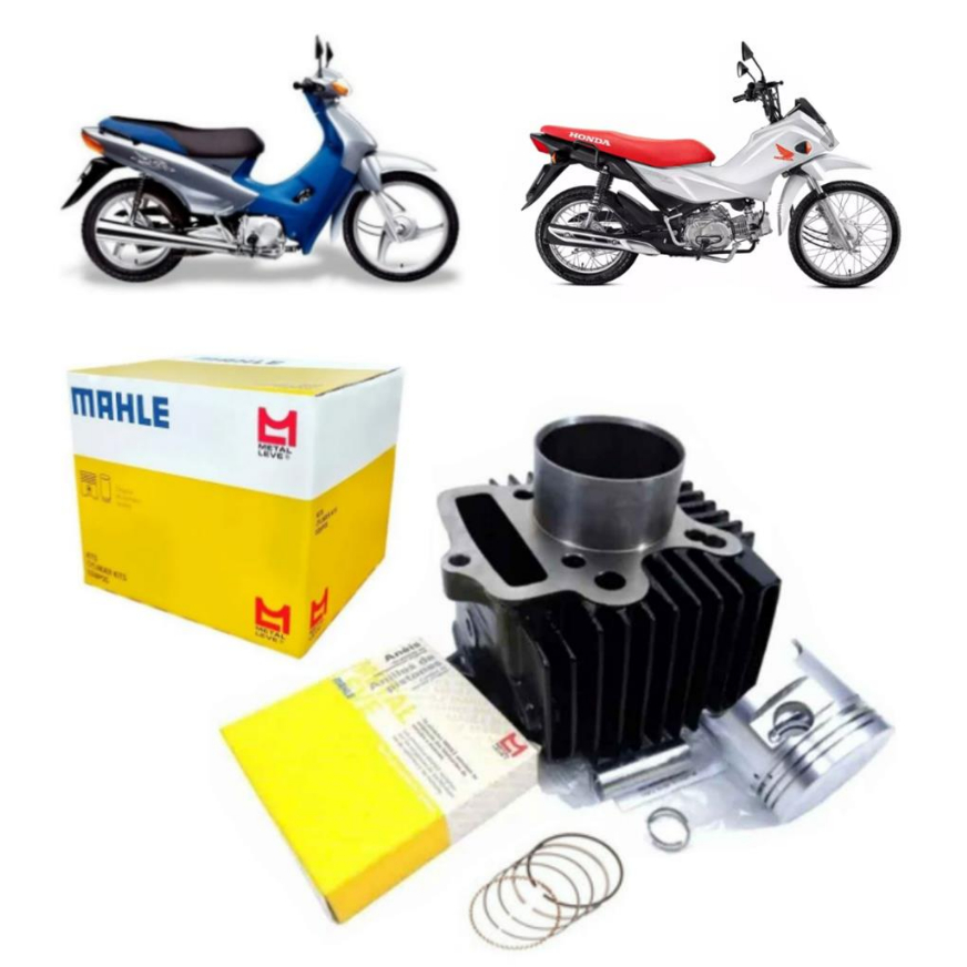 Kit Cilindro Motor Honda Biz 100 1998 2005 Pop100 2007 2015 Dream 100 1993 1998 Sundown Web 100 Evo Original Metal Leve