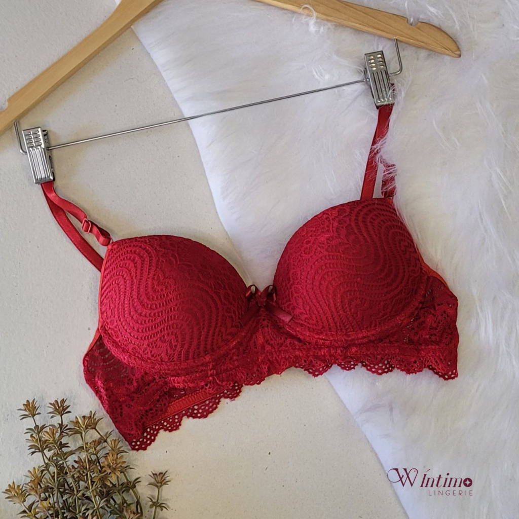 Sutiã com Bojo Soutien  Luxo  Sexy Sutia Lingerie de Renda Luxo  Sexy Ref 1801 em Oferta na Shopee