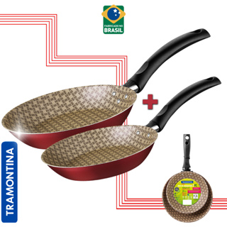 Jogo Frigideira Alumínio 2 Peças Antiaderente Tramontina em Oferta na Shopee