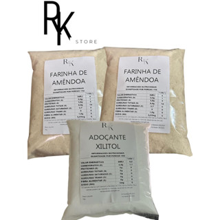 2kg de farinha de amêndoa 1kg de xilitol