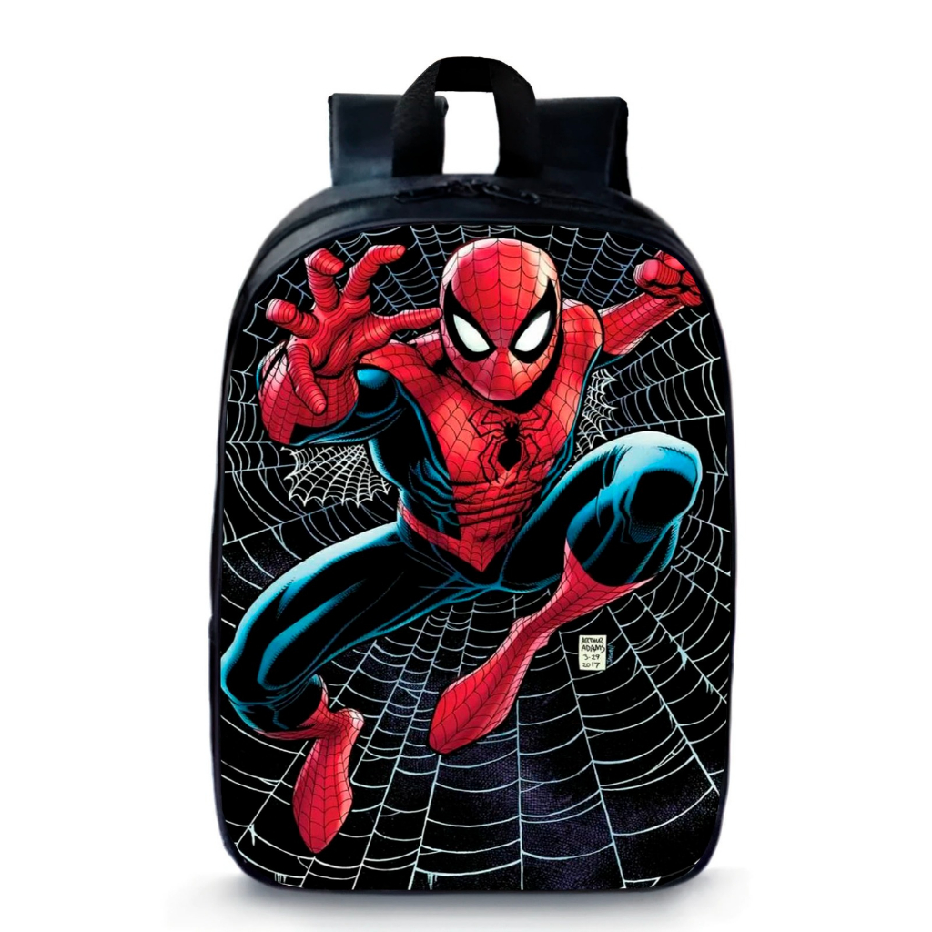 Mochila Pequena Pré-escolar Homem-Aranha Spider-Man Desenho Lançamento