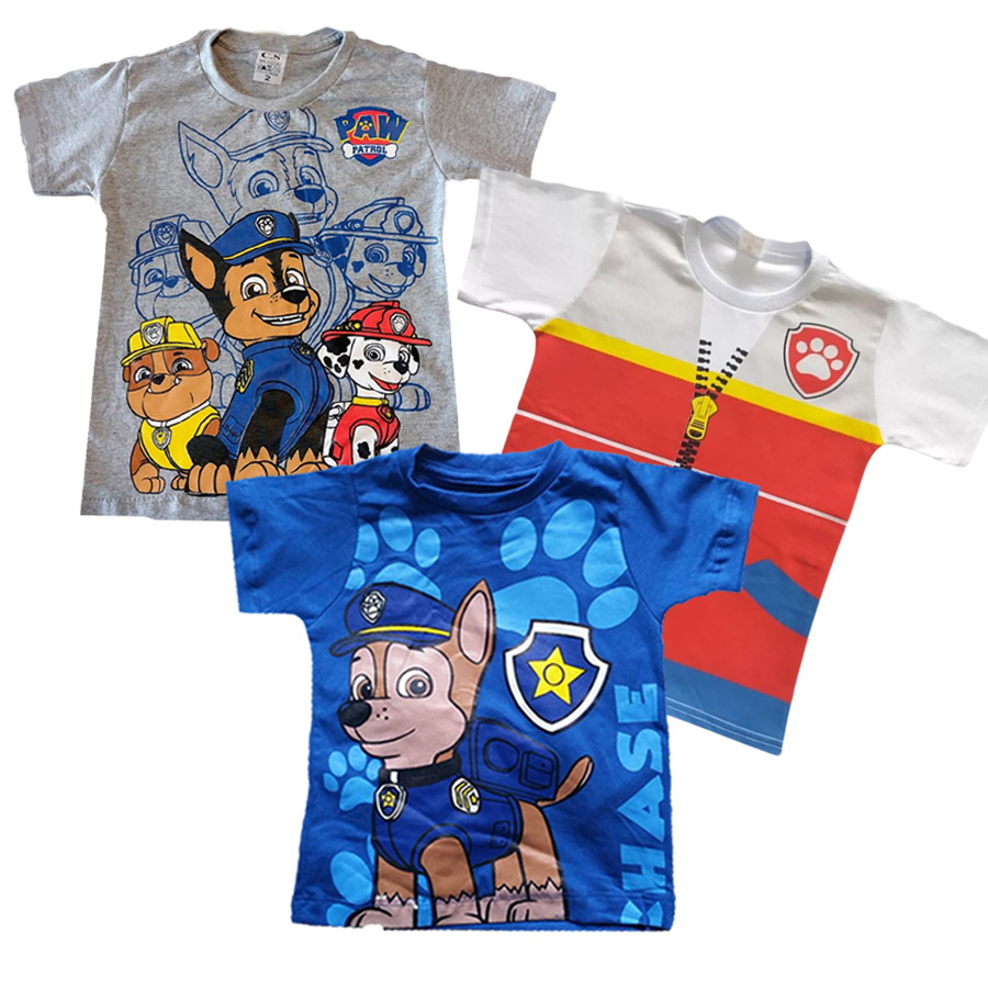 Camiseta Patrulha Canina  marshal , Chase ,Rocky Rubble