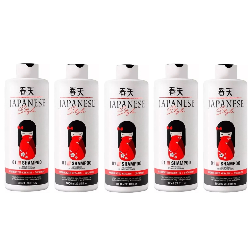 5 LITROS SHAMPOO PROFISS LIMPA E PREPARA A FIBRA CAPILAR MARAVILHOSO PH8 JAPONESA
