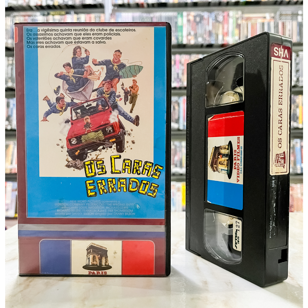 VHS Os Caras Errados - LEGENDADO - Louie Anderson Richard Lewis - Original - Fita de Vídeo Filme - Paris Vídeo Filmes