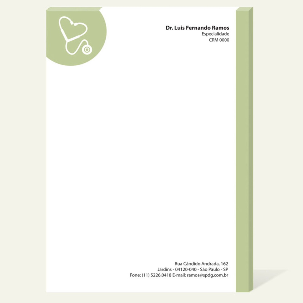 Bloco Receituário, recibo A4 (21x29,7cm) Personalizado 50/100 folhas em Oferta na Shopee