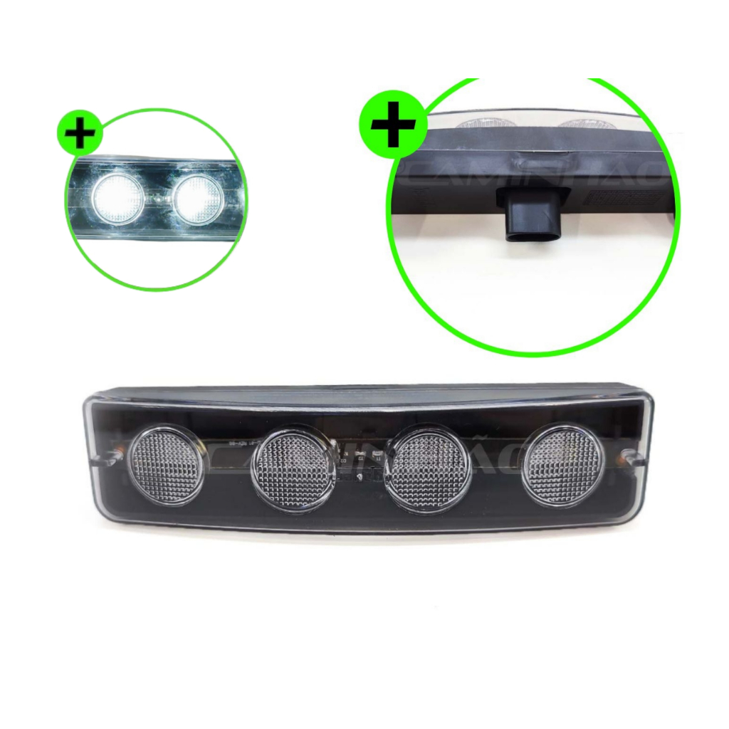 Lanterna Tapa-Sol Scania 94 / 114 / 124 / PGR / S5 LED (1798980) - Saída para Soquete em Oferta na Shopee