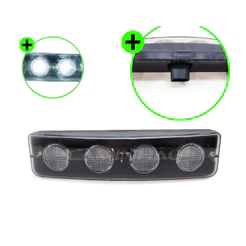 Lanterna Tapa-Sol Scania 94 / 114 / 124 / PGR / S5 LED (1798980) - Saída Soquete
