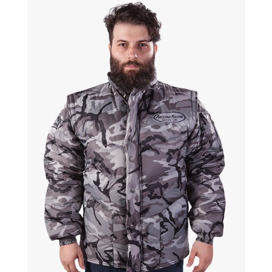 Jaqueta Camuflada Arizona GP - Cinza Claro - para Motoboy