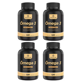 Kit 4 Ômega 3 - 120 Cápsulas - Gold Lab 120 Capsulas cada