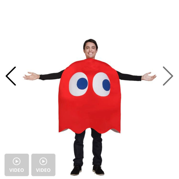 Fantasia Pac Man Infantil/Adulto cosplay Fantasia  Fantasminha vintage Pac Man anos 90 fantasia de fantasma