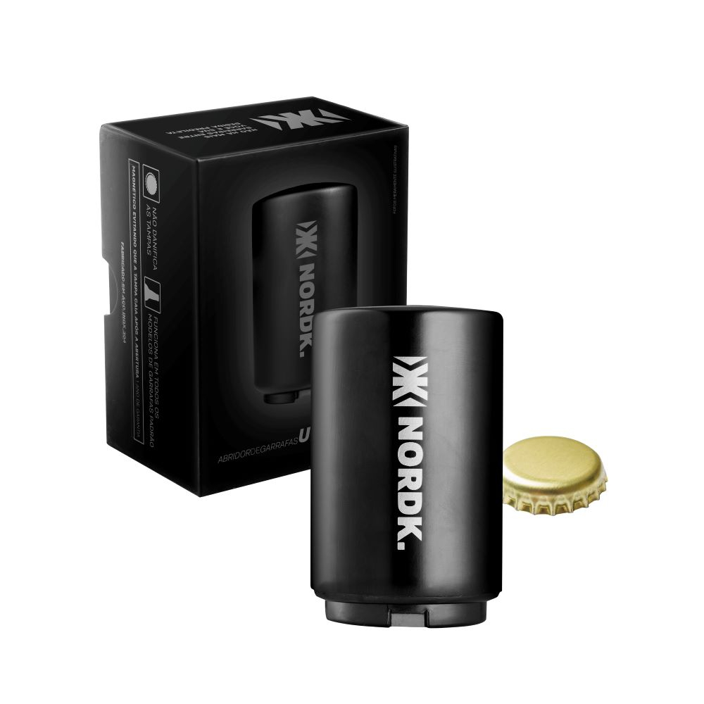 Abridor De Cerveja E Garrafas Premium Nordk Unlocker Em Inox em Oferta na Shopee