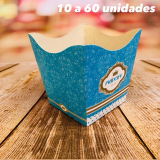 KIT Cachepô decorativo Papel cachepot Festas Flores Decoração TEMA PRÍNCIPE REALEZA COROA AZUL 44.1 em Oferta na Shopee
