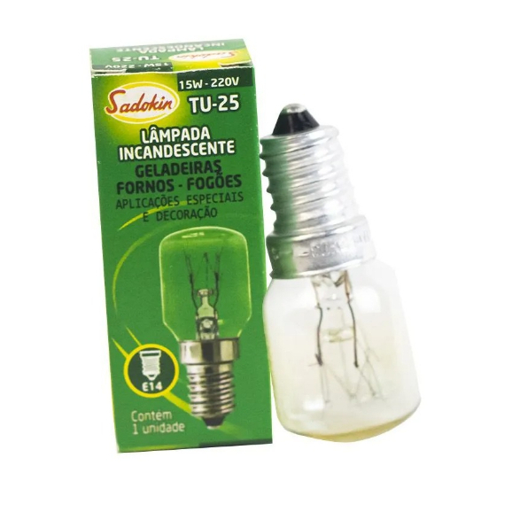 Lâmpada Para Fogões E Fornos Atlas E Dako Tu-25 15w 220v E14