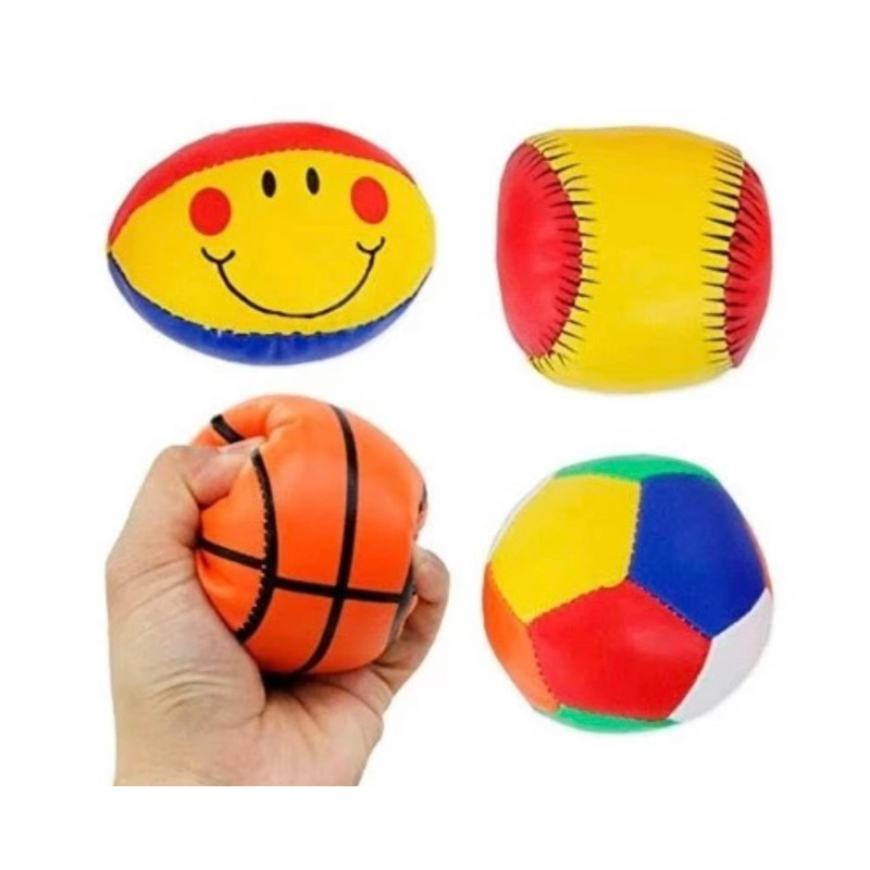 KIT BOLAS MACIAS ESPORTIVAS DE ESPUMA PARA BEBÊS E CRIANÇAS REF. WB7663 em Oferta na Shopee