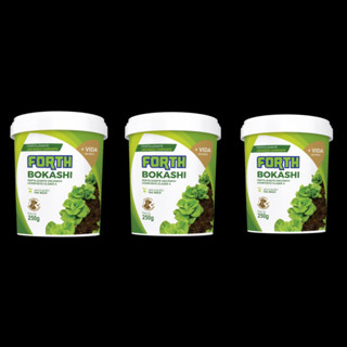 bokashi marca forth kit com 3 unidades de 250g