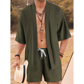 Conjunto Masculino Blusão e Shorts Duna - Moda Praia em Oferta na Shopee