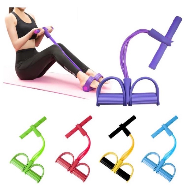 Extensor Elástico Exercícios Academia Ginástica Tensão Forte Faixa Elástica de Resistência com Corda para Puxar