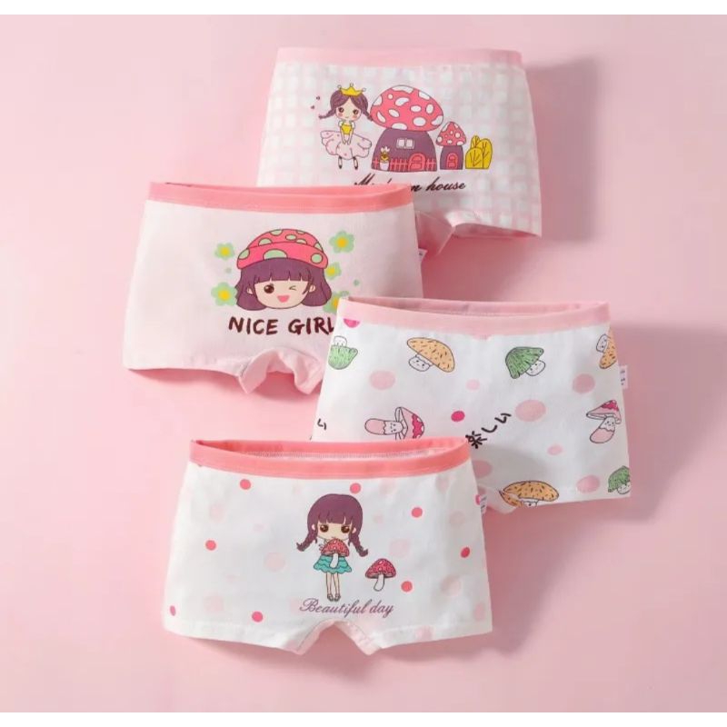 Kit 12 Calcinha Box Boxer Shortinho Short Cueca ( 100% Algodão ) ( INFANTIL) Atacado