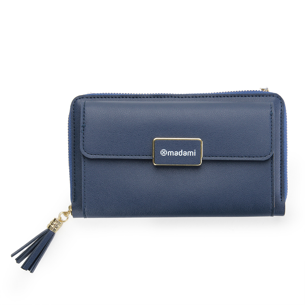 Carteira Bolsa Zíper Alça Transversal Logo personalizado Azul em Oferta na Shopee