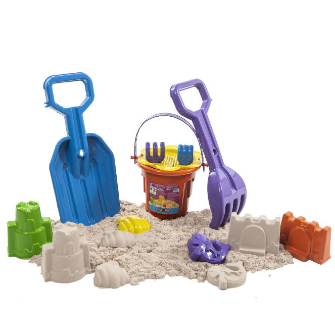 Kit Balde Praia Castelo Com Pá E Rastelo Grande para Brincar na Areia em Oferta na Shopee